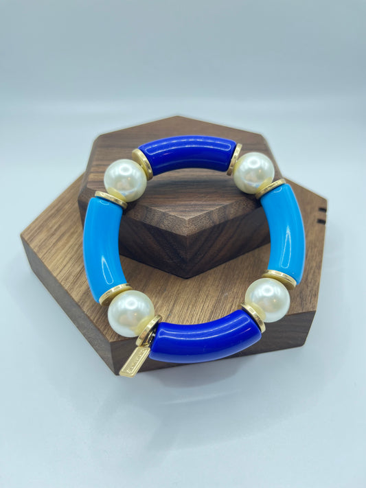 Aqua Beaded Bracelet